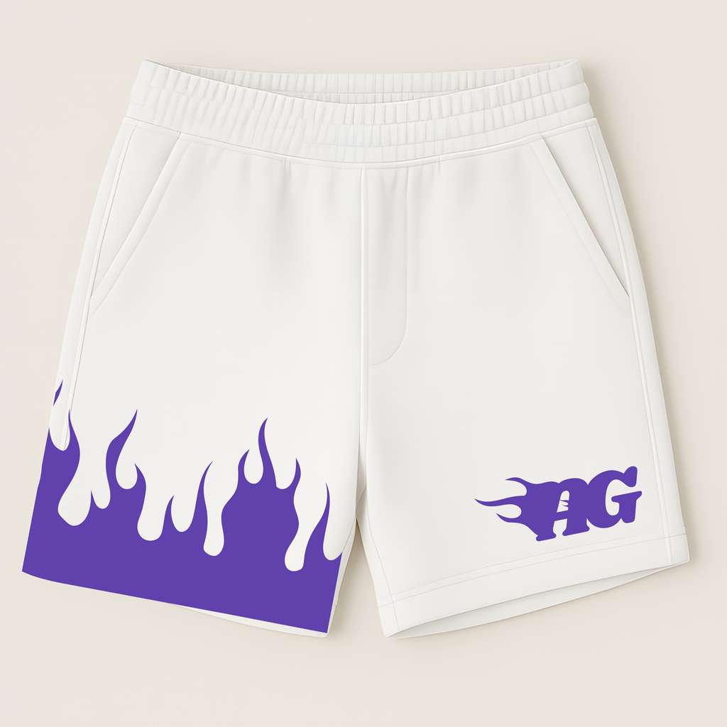 LoovyAg "purple flame" Shorts